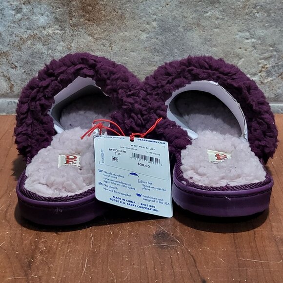 Dear Foams Slippers Gel Infused Memory Foam Womens M 7-8 Machine Washable - Picture 8 of 11